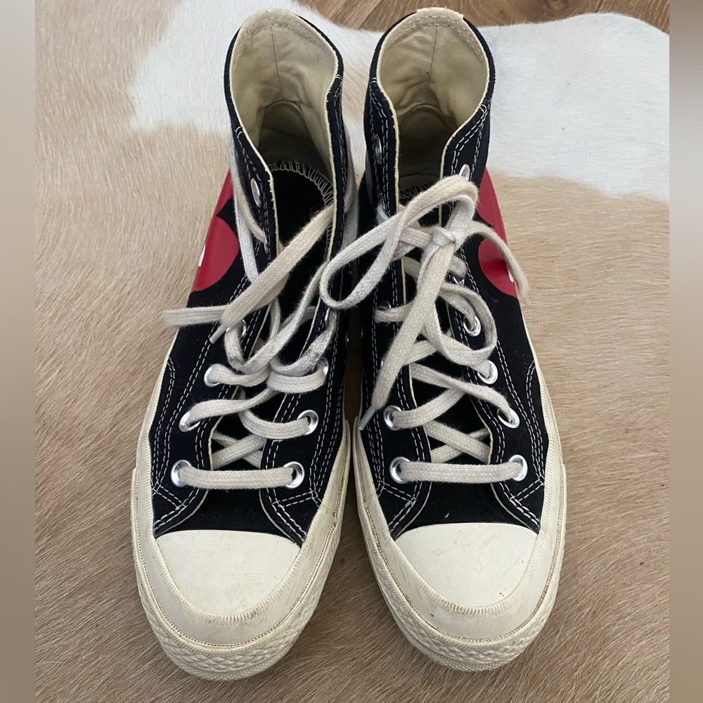 Comme des Garcons Converse Black High Top Women's 7